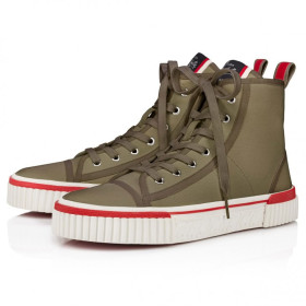 Christian Louboutin Pedro High-top sneakers Fabric Sierra