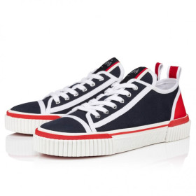 Christian Louboutin Pedro Junior Sneakers Fabric Navy