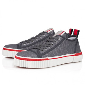 Christian Louboutin Pedro Junior Sneakers Jacquard monogram CL Smoky