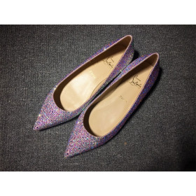 Christian Louboutin Pigalle Ballet Flats Strass Embellished Multicolor
