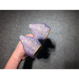 Christian Louboutin Pigalle Ballet Flats Strass Embellished Multicolor