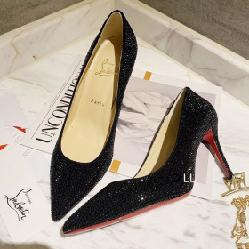 Christian Louboutin Pigalle Follies Pumps 100mm Crystal-embellished Black