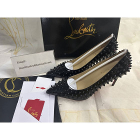 Christian Louboutin Pigalle Spikes Pumps 85mm Patent Leather Black