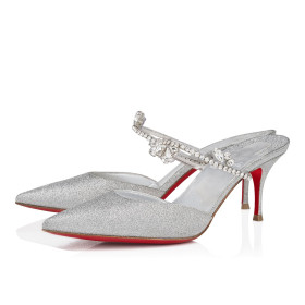 Christian Louboutin Planet Queen 85 mm Pumps Calf leather Silver