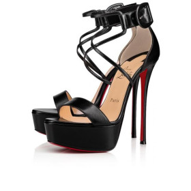 Christian Louboutin Platforms Choca 150 mm Black Kid