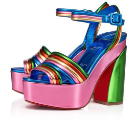Christian Louboutin Platforms Manola Disco 120 mm Multi/alize Leather