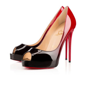 Christian Louboutin Platforms New Very Prive 120 mm Black-red/black Patent Calf