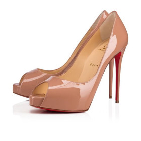 Christian Louboutin Platforms New Very Prive 120 mm Nude Patent Calf