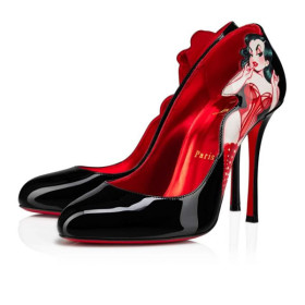 Christian Louboutin Pump Pinupina 100mm Black-multi/lin Psy Loubi Patent