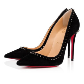 Christian Louboutin Pumps Anjalina 100 mm Black/black Gun Suede