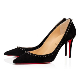 Christian Louboutin Pumps Anjalina 85 mm Black/black Gun Suede Leather