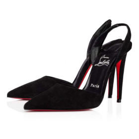 Christian Louboutin Pumps Astrid 100 mm Black/lin Black Suede Calfskin