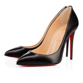 Christian Louboutin Pumps Follies Strass 100mm Black Leather