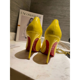 Christian Louboutin Pumps Hot Chick 100 mm Patent Leather Yellow