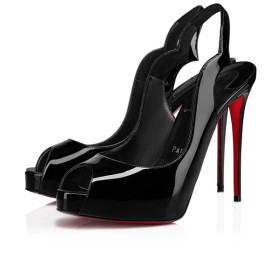 Christian Louboutin Pumps Hot Chick 120 mm Black/lin Black Patent leather