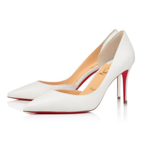 Christian Louboutin Pumps Iriza 85 mm Bianco Leather