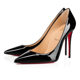 Christian Louboutin Pumps Kate 100 mm Black Patent calf Celebrate the company's 10th anniversary promotion limited