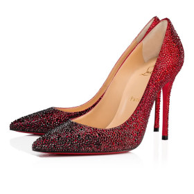 Christian Louboutin Pumps Kate Strass 100 mm Black/red Strass