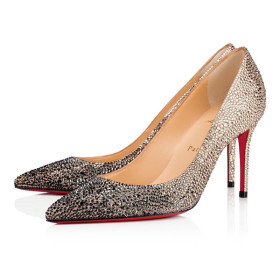Christian Louboutin Pumps Kate Strass 85 mm Black/nude Strass