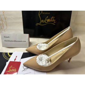 Christian Louboutin Pumps Pigalle 85 mm Nude Patent Leather