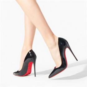 Christian Louboutin Pumps So Kate 120 mm Black/lin Psy Loubi Patent Leather