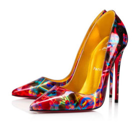 Christian Louboutin Pumps So Kate 120 mm Multi/lin Yellow Patent