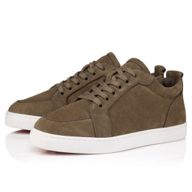 Christian Louboutin Rantulow Sneakers Reversed Calf Leather Silex
