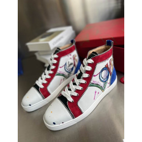 Christian Louboutin Rantus Orlato Women Sneakers 'Love' Calfskin Multicolor