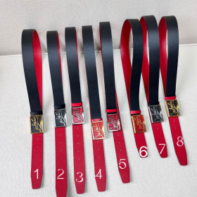 Christian Louboutin Ricky Belt 35mm Calf Leather Black