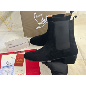 Christian Louboutin Rosalio Chelsea 40 Mm Boots Calf Leather Black