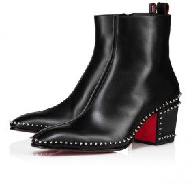 Christian Louboutin Rosalio St Spikes 70 Mm Boots Calf Black