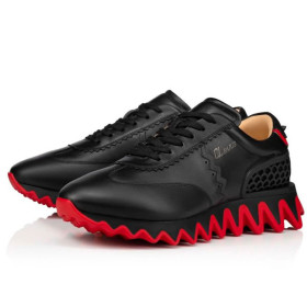 Christian Louboutin Runner Loubishark Flat Black/loubi Claf Sneaker