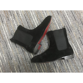 Christian Louboutin Samson Orlato Chelsea Boots Suede Black