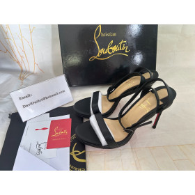Christian Louboutin Sandal Loubi Queen 100 mm Black Nappa