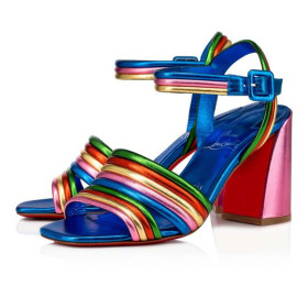 Christian Louboutin Sandal Manola 85 mm Vers Multi/lin Alize Leather