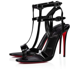 Christian Louboutin Sandal Mara 100 mm Black/lin Black Patent