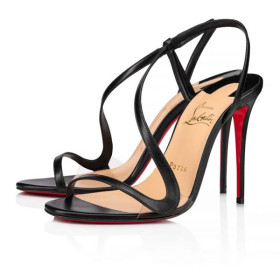 Christian Louboutin Sandal Rosalie 100 mm Black Leather