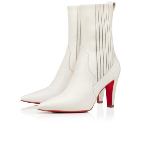 Christian Louboutin Santigag Ankle Boot 85 mm Calfskin White