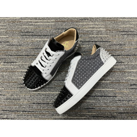 Christian Louboutin Seavaste 2 Orlato Flat Low-top Sneakers Leather and Fabric Multi
