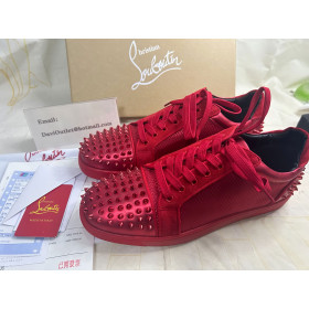 Christian Louboutin Seavaste 2 Sneakers Calf Leather Nylon Loubi