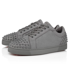 Christian Louboutin Seavaste 2 Sneakers Veau Velours Smoke Grey
