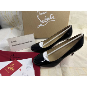 Christian Louboutin Simple Patent Leather Pumps 85mm Black