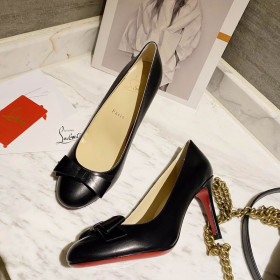 Christian Louboutin Simplenodo Bow Pumps 85mm Nappa Leather Black