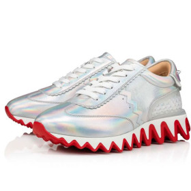 Christian Louboutin Sneake Loubishark Donna Laser Ab/bianco Calf