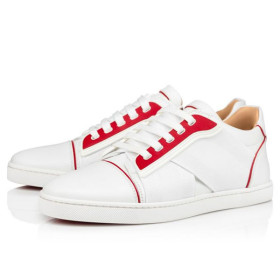 Christian Louboutin Sneaker Elastikid Donna Bianco/loubi Calf