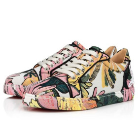 Christian Louboutin Sneaker Funvieira Multi/black Cotton