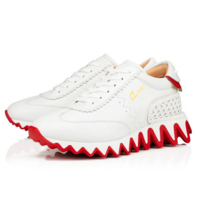 Christian Louboutin Sneaker Loubishark Woman Bianco Calf