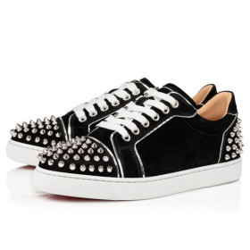 Christian Louboutin Sneaker Vieira 2 Black/silver Veau Velours