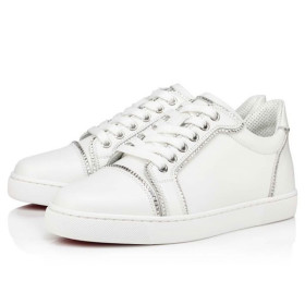 Christian Louboutin Sneaker Vieira Bordo Bianco/crystal Calf