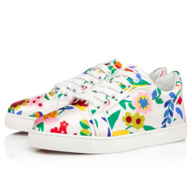 Christian Louboutin Sneaker Vieira Multi/bianco Crepe Satin